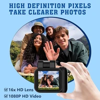 HD 1080P Y4000 Kids Monoreflexes Style Mini Camera With Flash Lamp And Battery Dock Portable Video Recorder With LCD Screen - Image 3