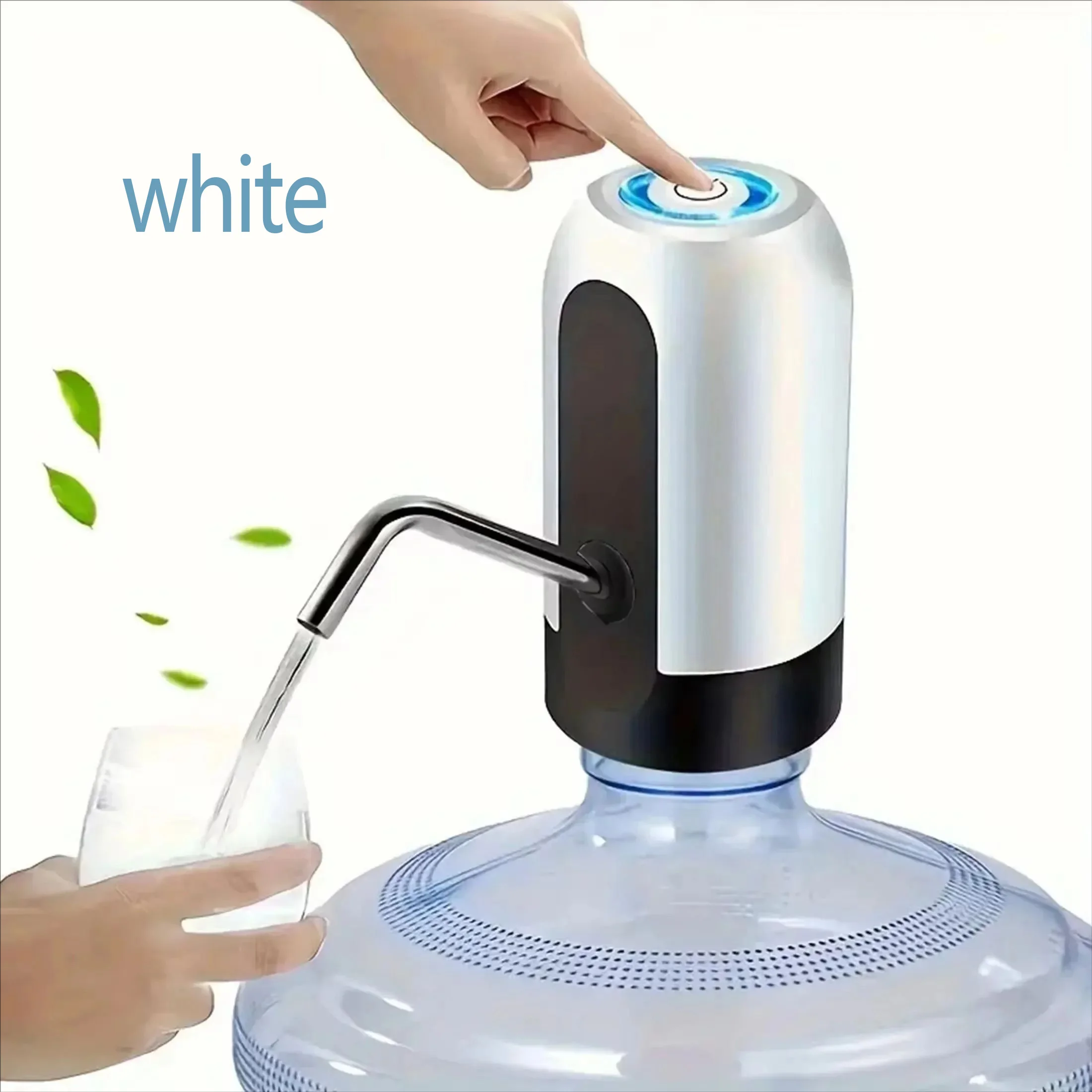 1pc Professional Rechargeable Electric Water Pump USB Powered Portable One-Touch Dispensing Long Battery Life Water Extractor