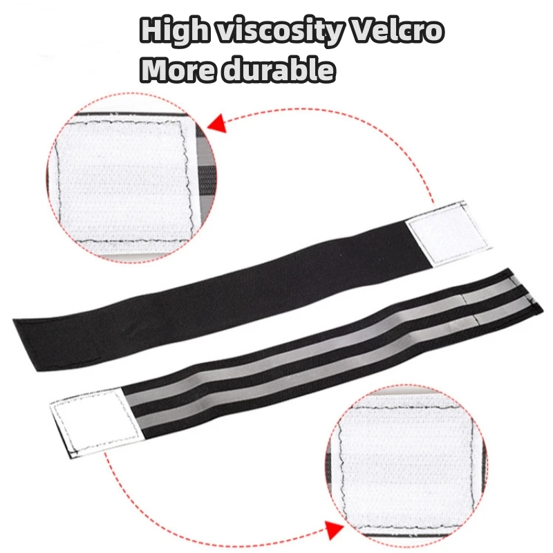 반사 스포츠 손목 밴드 탄성 손목 밴드, 야외 스포츠 안전 반사 손목 밴드, 야간 달리기 사이클링 손목 밴드, 신제품