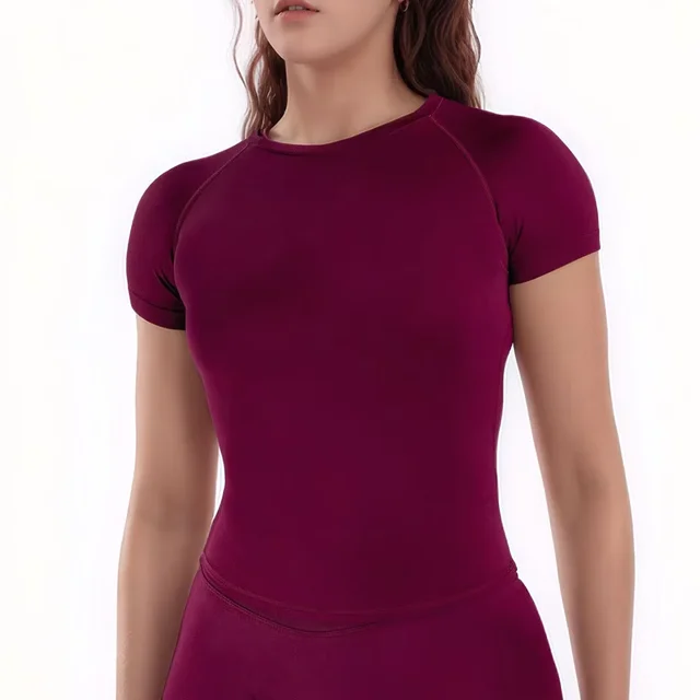 NCLAGEN chemise de Sport femmes Fitness Impact haut à manches courtes gymnastique entraînement Yoga Blouse séchage rapide respirant course t-shirt haut polyvalent 1