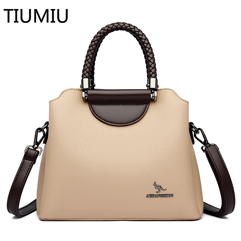 

Large Capacity High Quality Handbag Female Tote Bag Women's Purses and Handbags Luxury Designers Pu Leather Shoulder Bags Sac