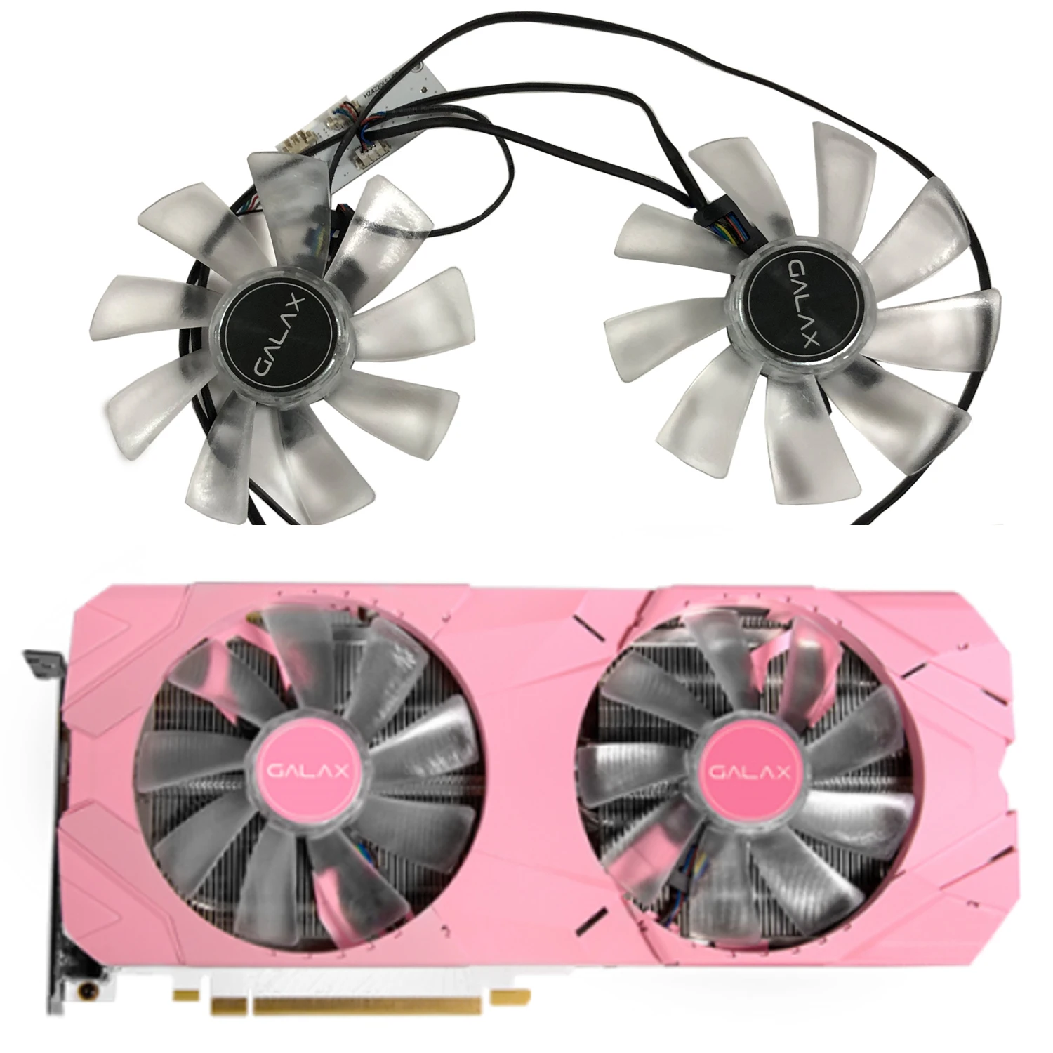 2pcs/set Gpu Video Cards Fan For Kfa2 Rtx 2070 2080 Super Ex (1
