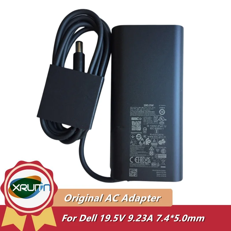 Nuovo Originale Per Dell Precision 7770 Laptop Gan 180W Caricatore Adattatore Ca La180Pm210 Ha180Pm210 Da180Pm210 19.5V 9.23A 7.4*5.0Mm