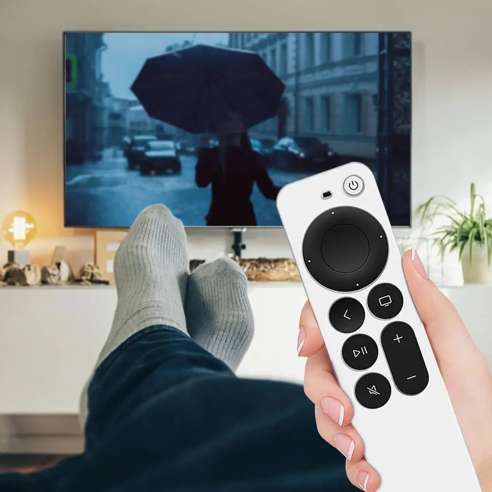 Anti-Lost Protective Case For Apple TV 4K 2nd Gen Siri Remote Control Anti-Slip Durable Silicon Shockproof Cover silicone remote case silicone remote cover silicone remote sleeve remote controller cover silicone case protector