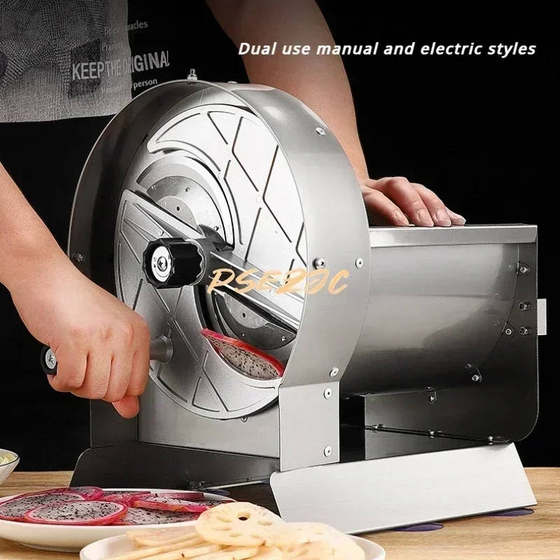 Multi Functional Stainless Steel Electric Manual Vegetable and Fruit Slicer for Household and Commercial Use