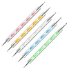 5Pcs/Set Nail Art Pen Dual-ended Silicone Flower Sculpture Pen Acrylic Adjustable Glue Handle Embossing Pen Dotting Brush Tools 5