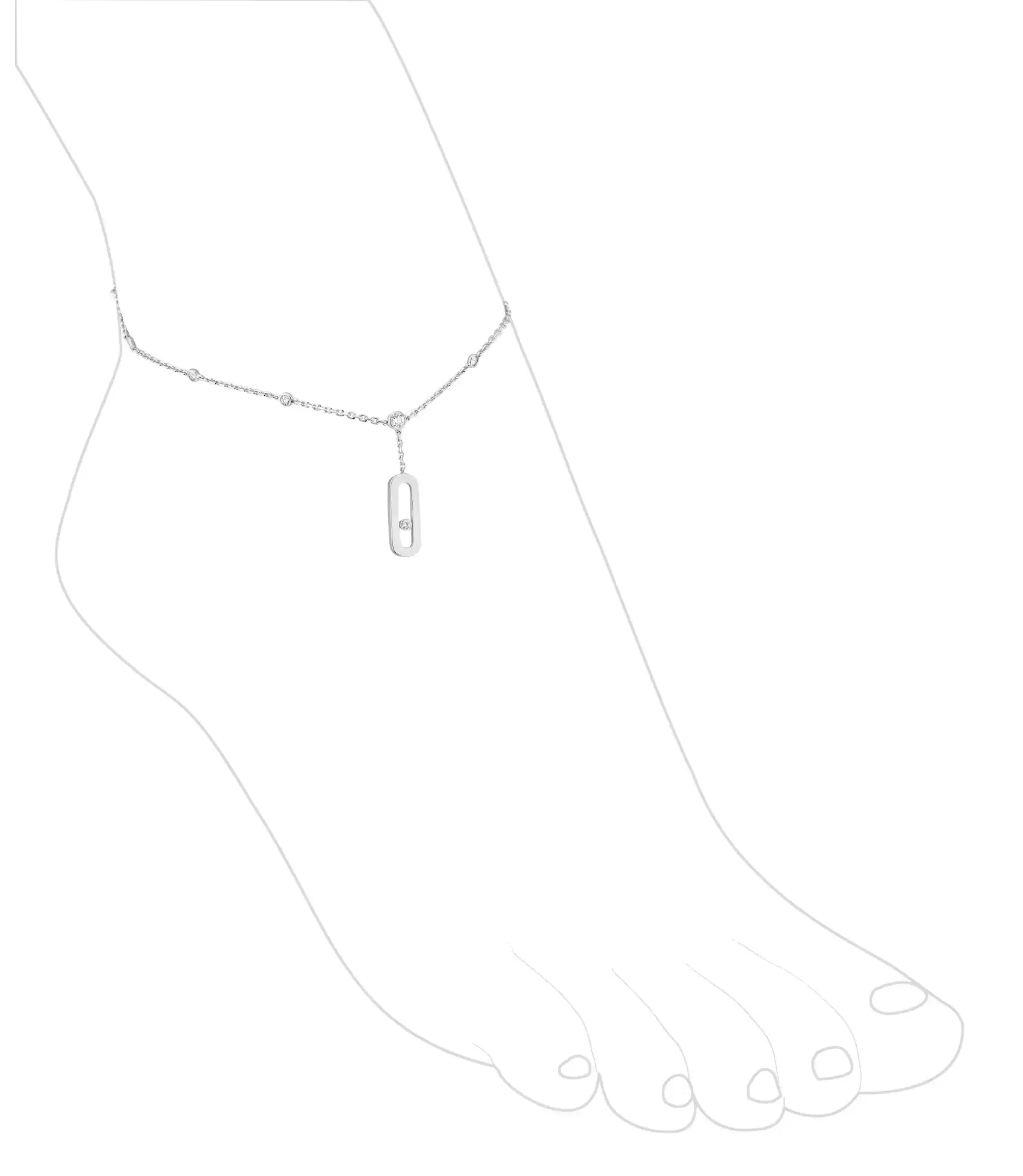 release of new sterling silver s925MOVE UNO Charming Women Exquisite Personality Special Luxury Brand Surprise Feet Chain