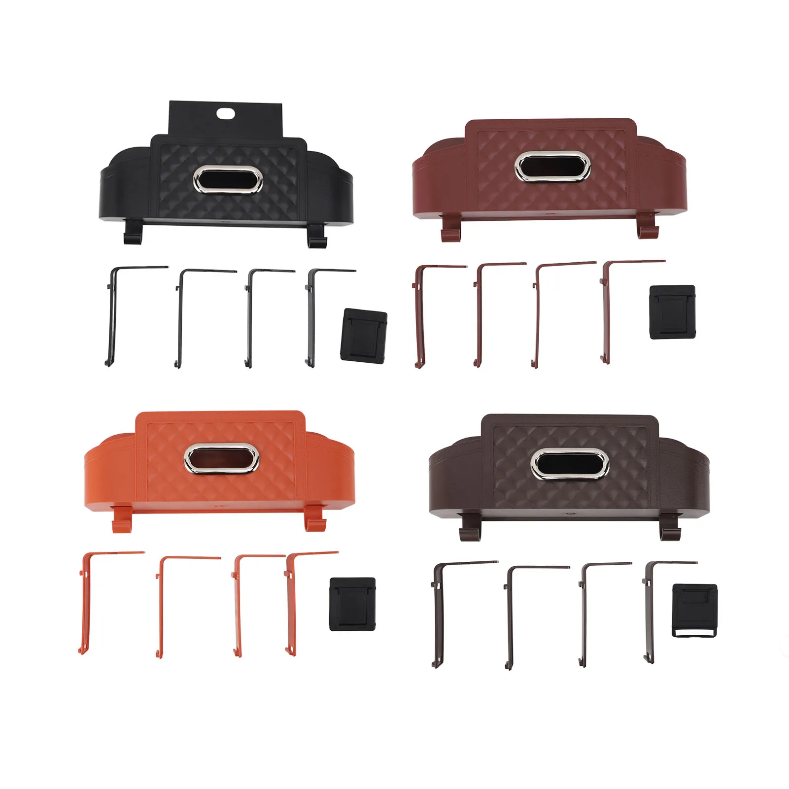 

Car Back Organizer Car Back Napkin Holder Mobile Phone Stand Hanging Installation Stylish with Cup Holder for Travel