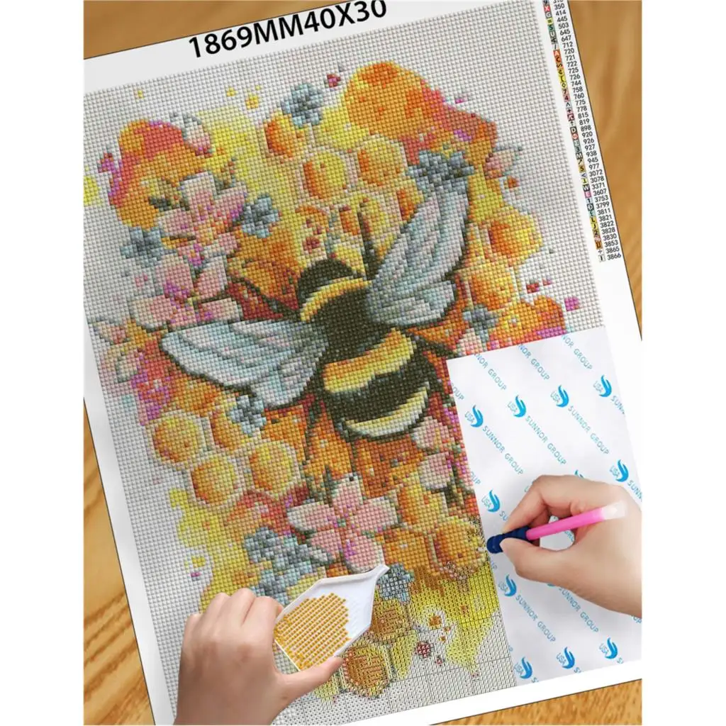 Diamond Painting Square Stones Animals Hobby And Handicraft Rhinestones Diamond Embroidery Bee 5d Mosaic