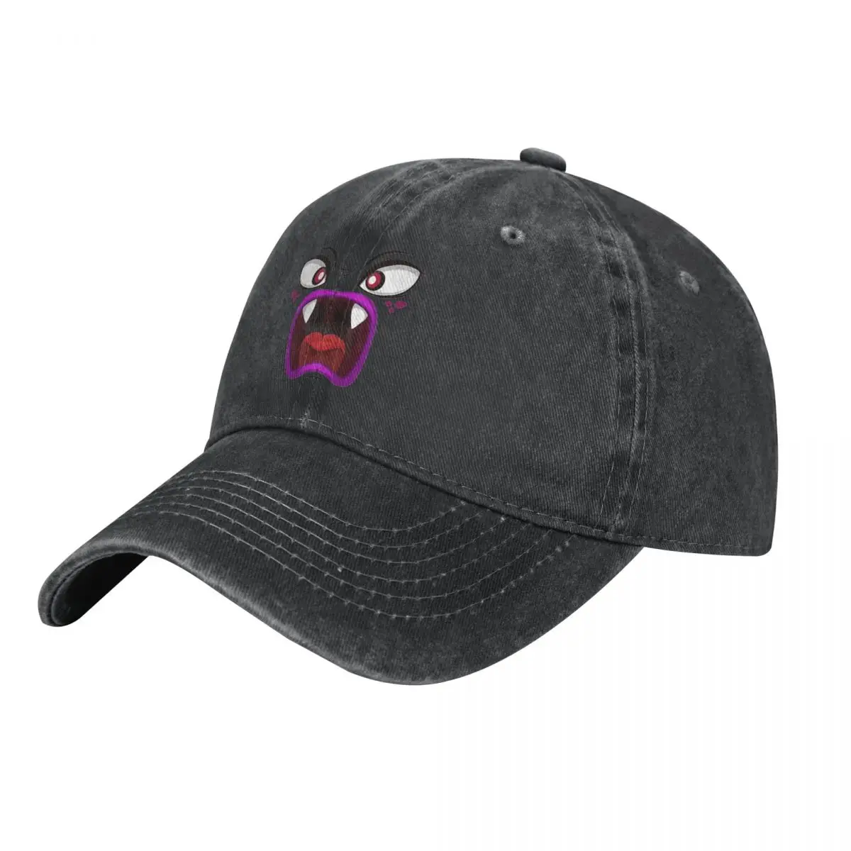 

Monster Face Isolated Unisex Style Vintage Distressed Denim Casquette Dad Cap Adjustable