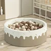 Cute and Fun Children's Indoor Ball Pit, Soft Baby Ocean Ball Pool, Safe for Biting, Family Playpen with Soft Balls for Babies 1