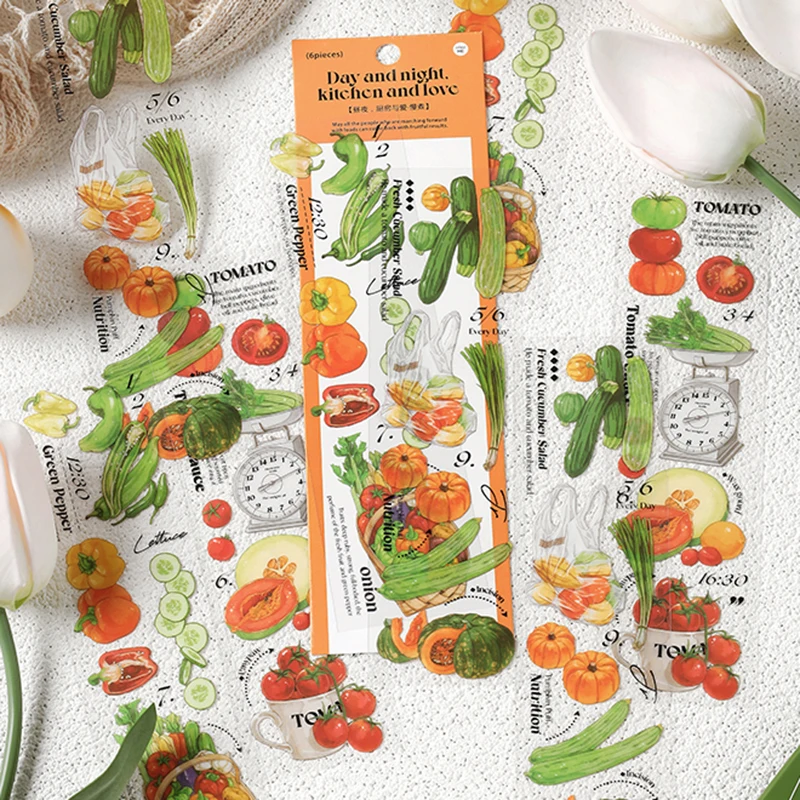 Scrapbook Vegetable Stickers Sticker Kitchen Scrapbooking Vegetables Scrapbooking Stickers