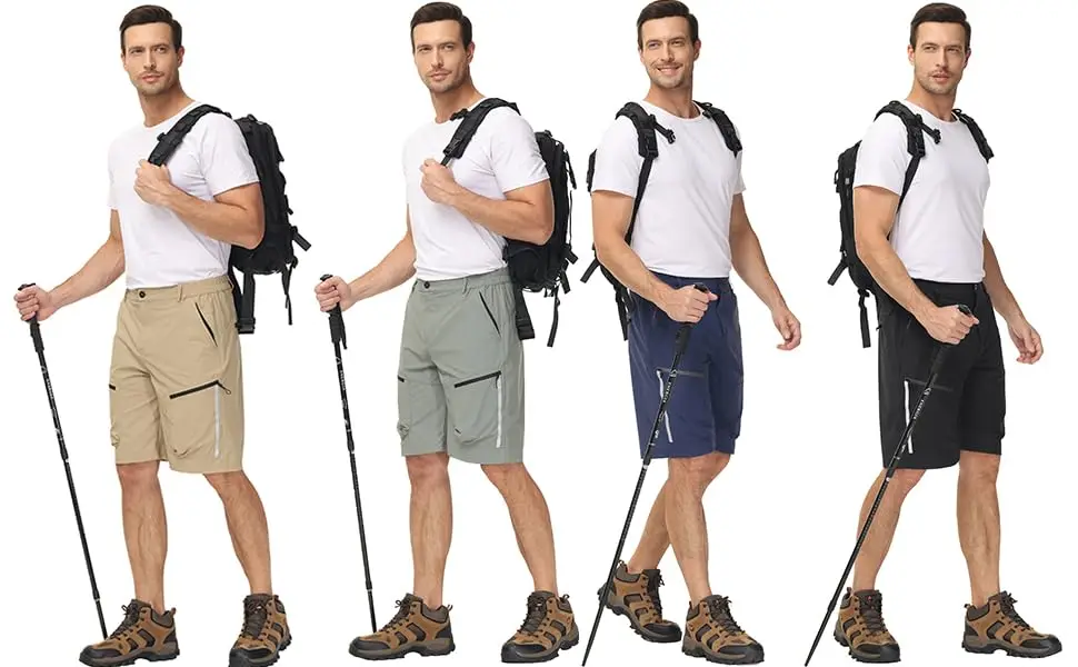 Sommer Männer Cargo Shorts wasserdichte taktische kurze Hosen Kletter shorts elastischen Gürtel schnell trocknen Camping lässig kurz Angeln upf50 – Detail 2