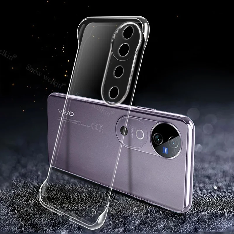 Frameless Slim Clear Transparent Hard Plastic Phone Case Cover