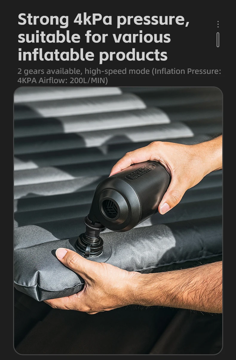 air pump in use