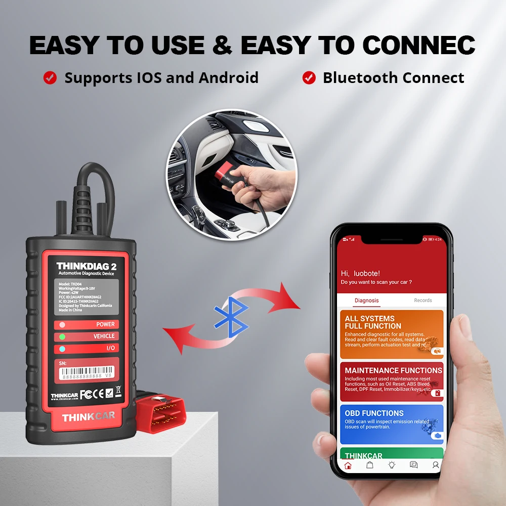 2025 ThinkDiag 2 ALL Car Brands Canfd protocol All Reset Service 1 Year Free OBD