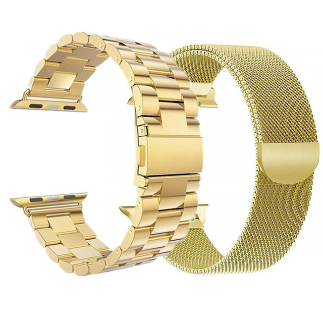 PCS strap for Apple watch series 7 45mm/41mm 42mm 38mm matal correa Stainless steel bracelet iWatch band 6 5 4 3 Se 44mm 40mm