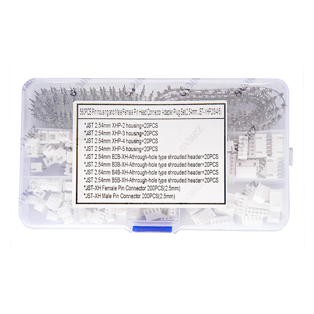 560-teiliges XH2.54 Steckverbinder-Set - Gehäuse, Stecker, Buchsen für Elektronik-DIY-Projekte JST 2,54mm – Detail 4