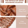 Syhood 70cm Square Satin Head Scarves Satin Bandanas for Women Satin Headband Scarves Silk Feeling Scarf Boho Headwear 3