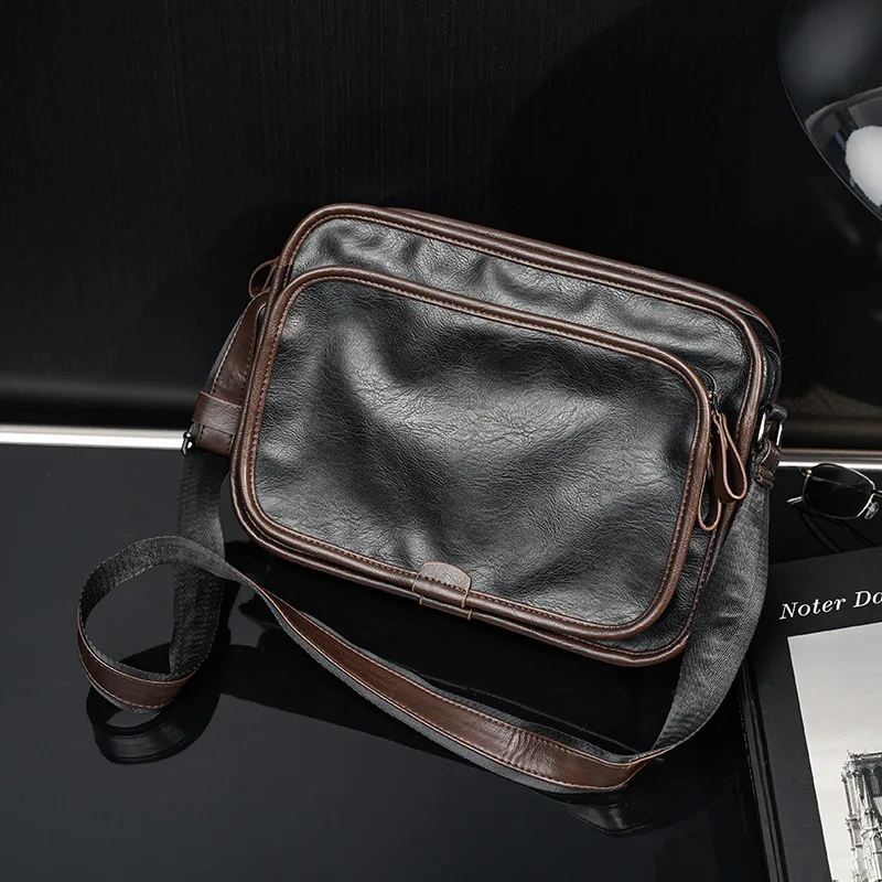 New High-Quality Men Shoulder Bag Korean Version Luxury Business Travel Document Crossbody Bag For Middle-Aged And Young People