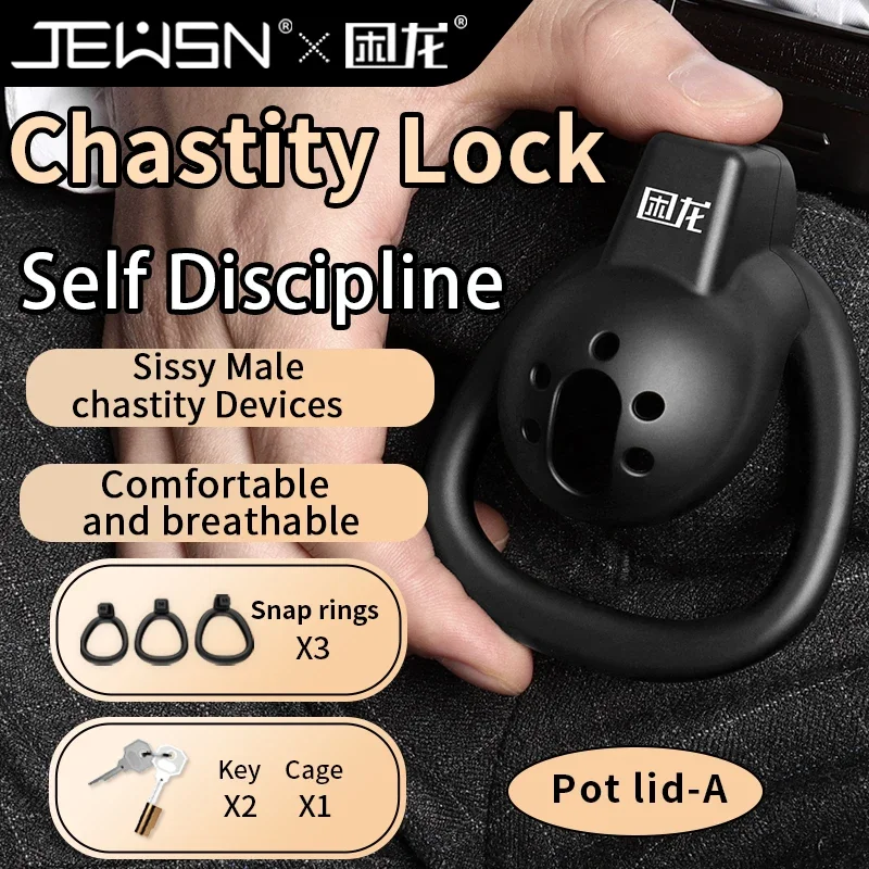 Male Nub Chastity Cage Set Nano Chastity for Sissys with Padlock Cock Ring Penis Lock Bondage Slave Man JEUSN for penis chastity cage,chastity lock sex toy
