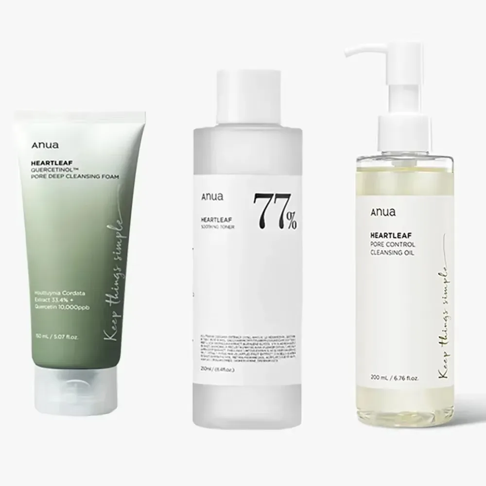 Anua Heartleaf 77% Skin Care Toner Makeup Remover Niacinamide Essence Cleanser Original Korean anua Skin Care 3