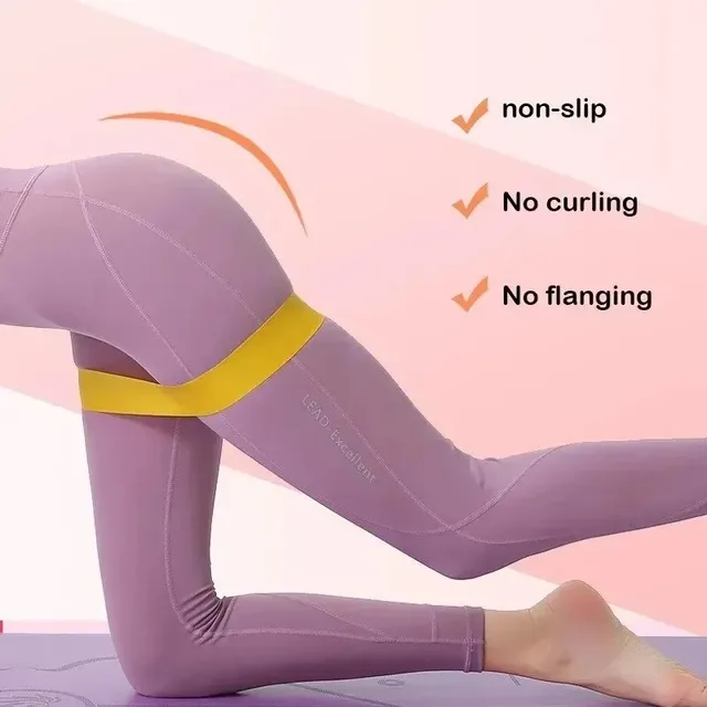 1-5pcs Yoga Sport Exercise Elastic Fitness Bands Ideal For Home 5 Different Levels Resistance Bands Crossfit Workout Equipment 5