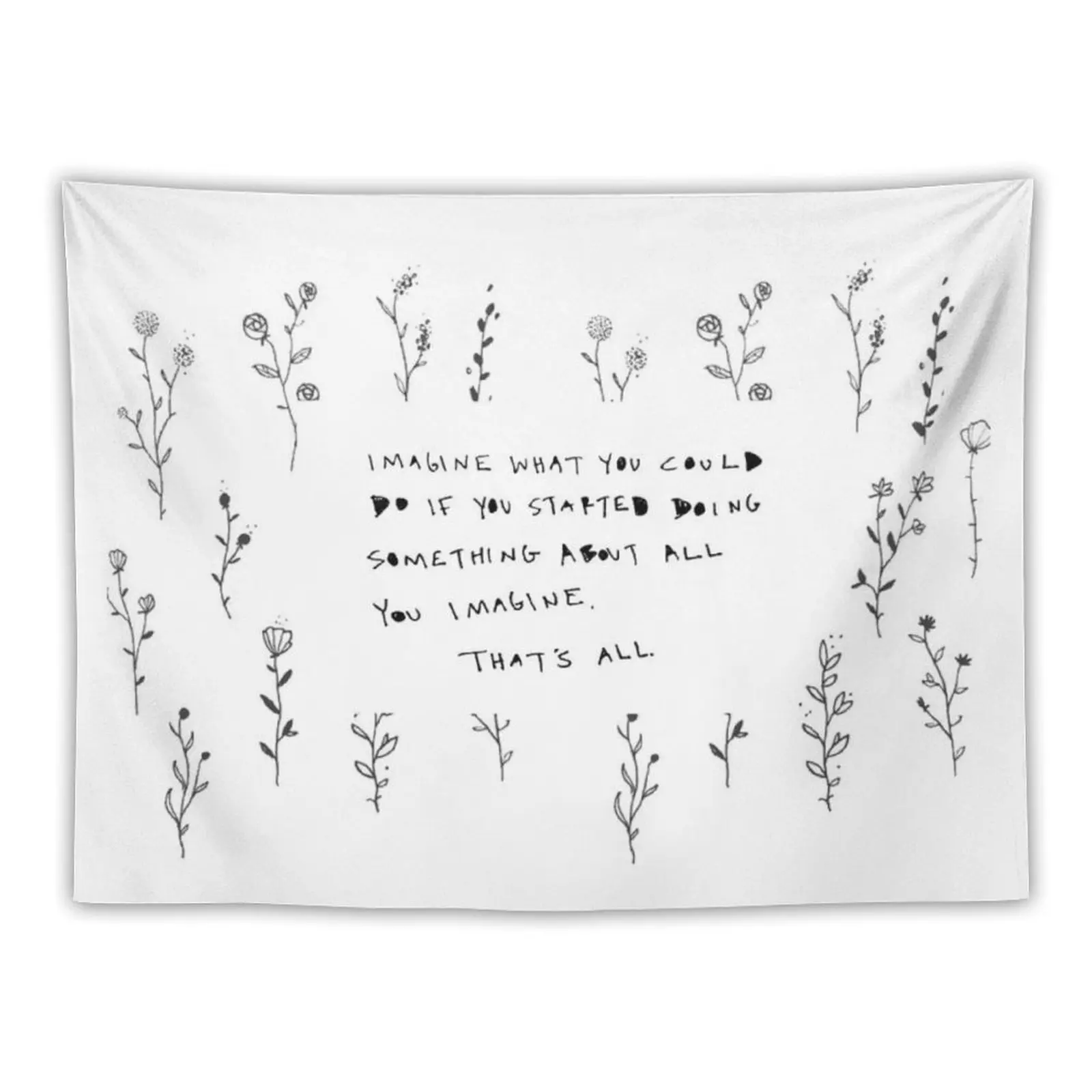 

Cleo Wade - Imagine Tapestry Funny Wall Decor Hanging Room Decor For Girls Decorative Wall Tapestry