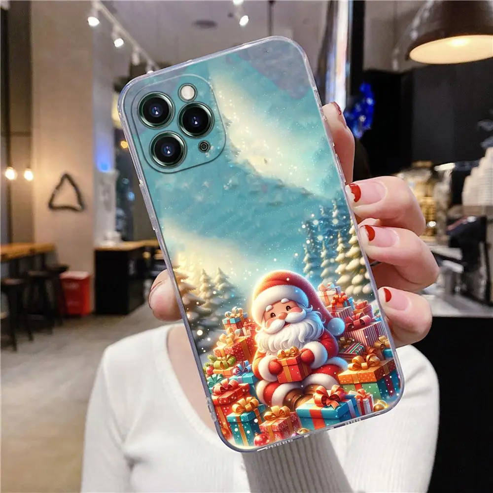 Funda Para óvil Con Patrón De Papá Noel De Navidad | SHEIN USA