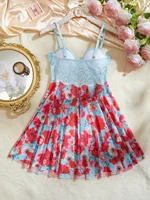 Nouvelle Robe de Nuit Sexy pour Femme, Imprimé Floral, Lingerie Romantique, Vêtements de Nuit Attrayants, Pyjama d'Été, Babydoll Intime 6