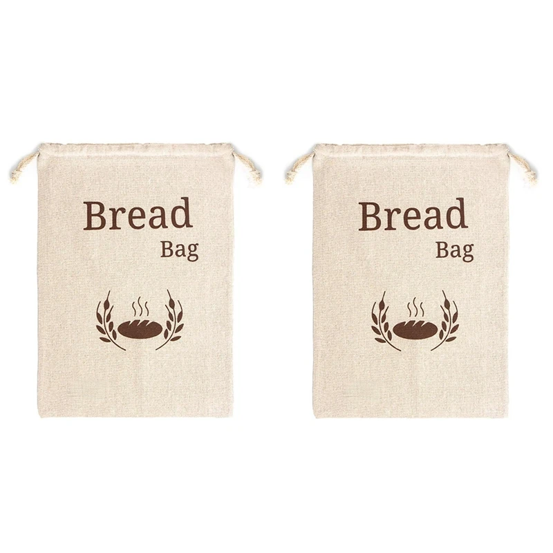 

Organic Linen Bread Bag Reusable Bread Bags Food Storage Bag Bread Storage Bags Eco Bread Bag