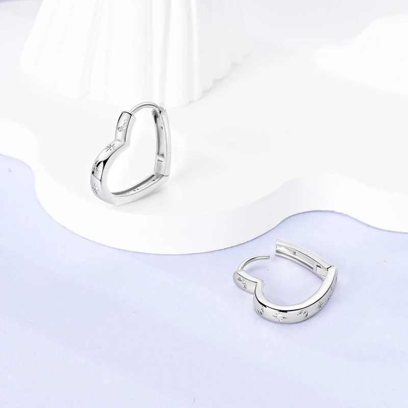 Silver Earrings Women Girl Clover Fire Dragon Ring Colored Zirconium Jewelry For Wedding Party Gifts