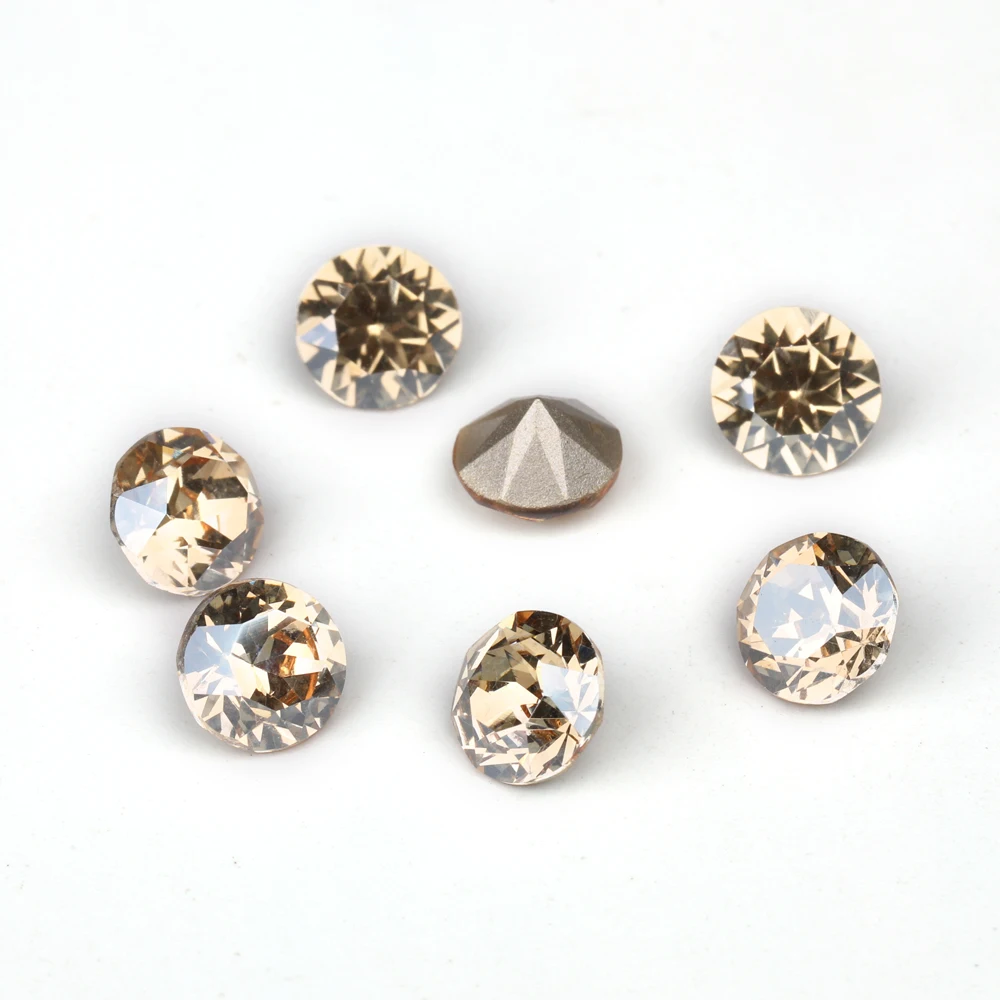 4–10 mm Pointback-Glas-Strasssteine, rot, rosa, weiß, Strass für Nageldekoration, glitzernde Nagel-Charms, Edelsteine, runde Glasperlen – Detail 8