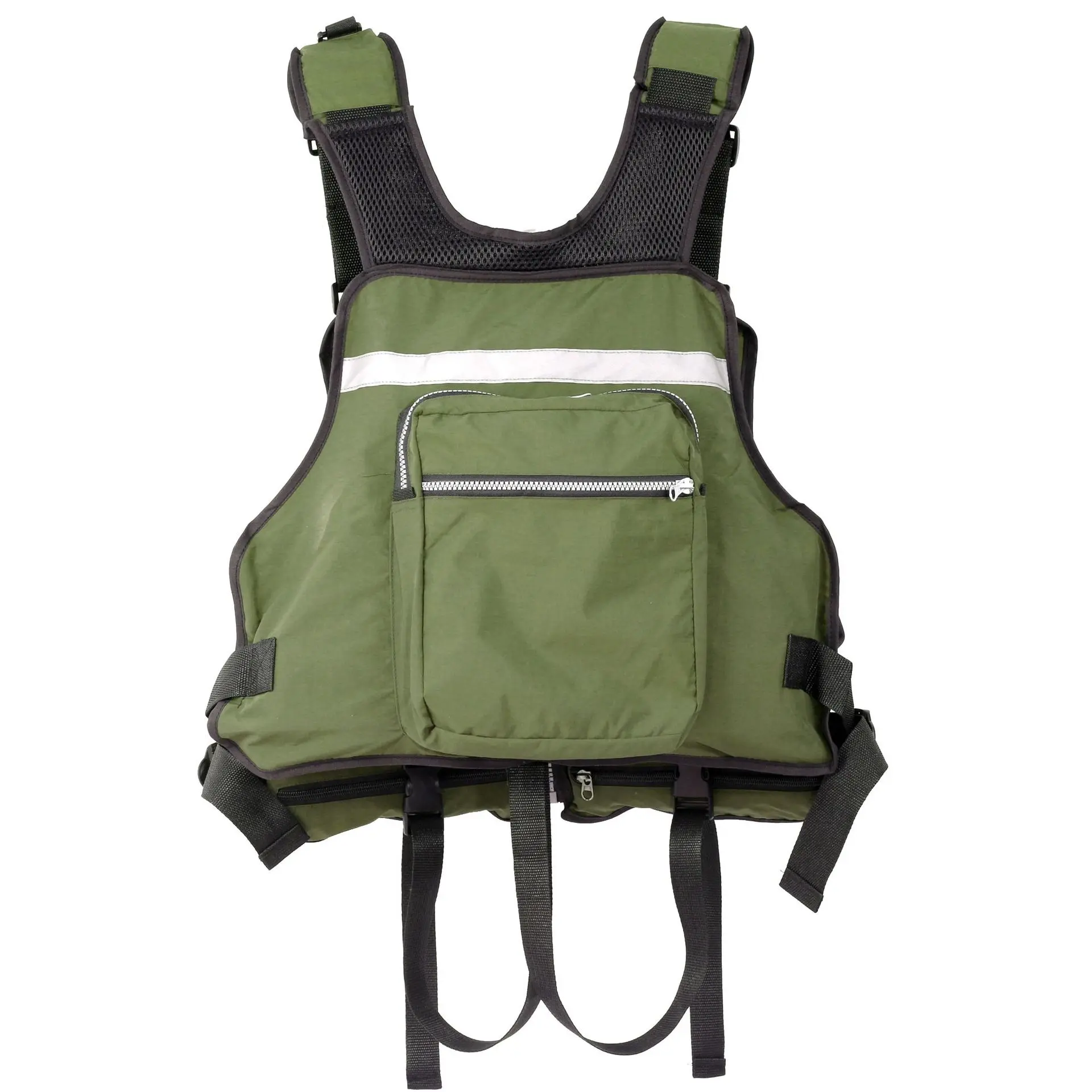 Adjustable Fishing Vest Life Jacket and Buoyancy Suit with Multiple Pockets 4