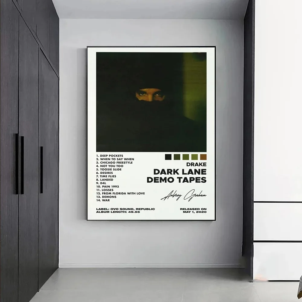 Poster Prints New Drake Views Take Care Her Loss Dogs Music Album Cover Canvas Painting Wall Art Picture Living Room Home Decor view 2