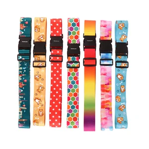 1Pc Travel Luggage Strap Adjustable Packing Belt Baggage Luggage Bundling Suitcase Reinforcement Belt Accessories