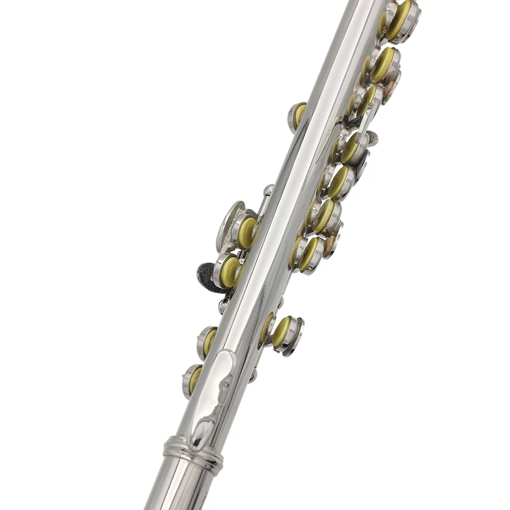 Piccolo Accessories C Key Flute Flute Instrument Wind Music Instrument SLADE Silvery Piccolo Flute C Key Half-size Silvery Flute Instrument Parts Cupronickel Piccolo Woodwind Instruments