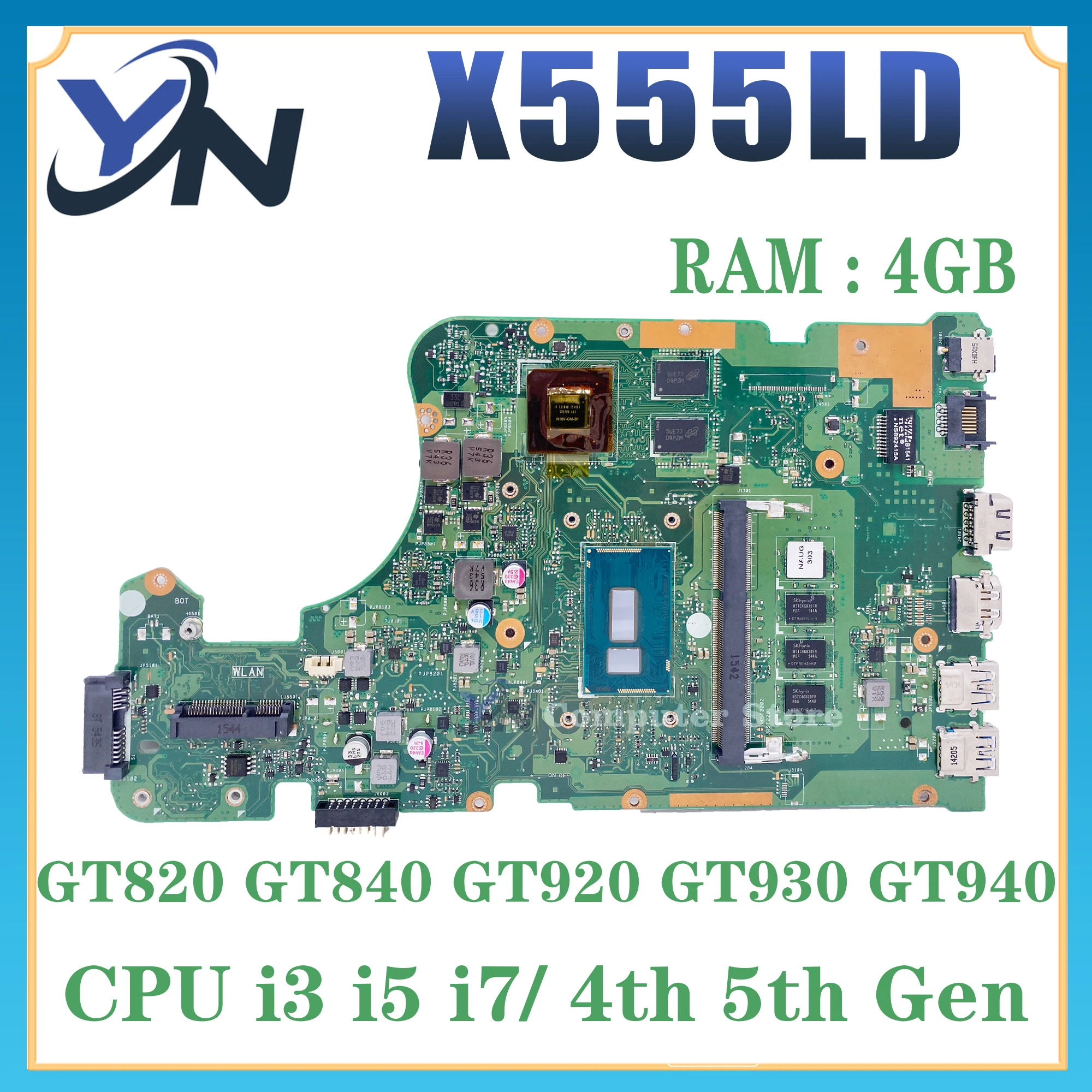 X555LD Motherboard For Asus X555LN/X555LNB/X555LP/X555LB/X555LJ/X555LF