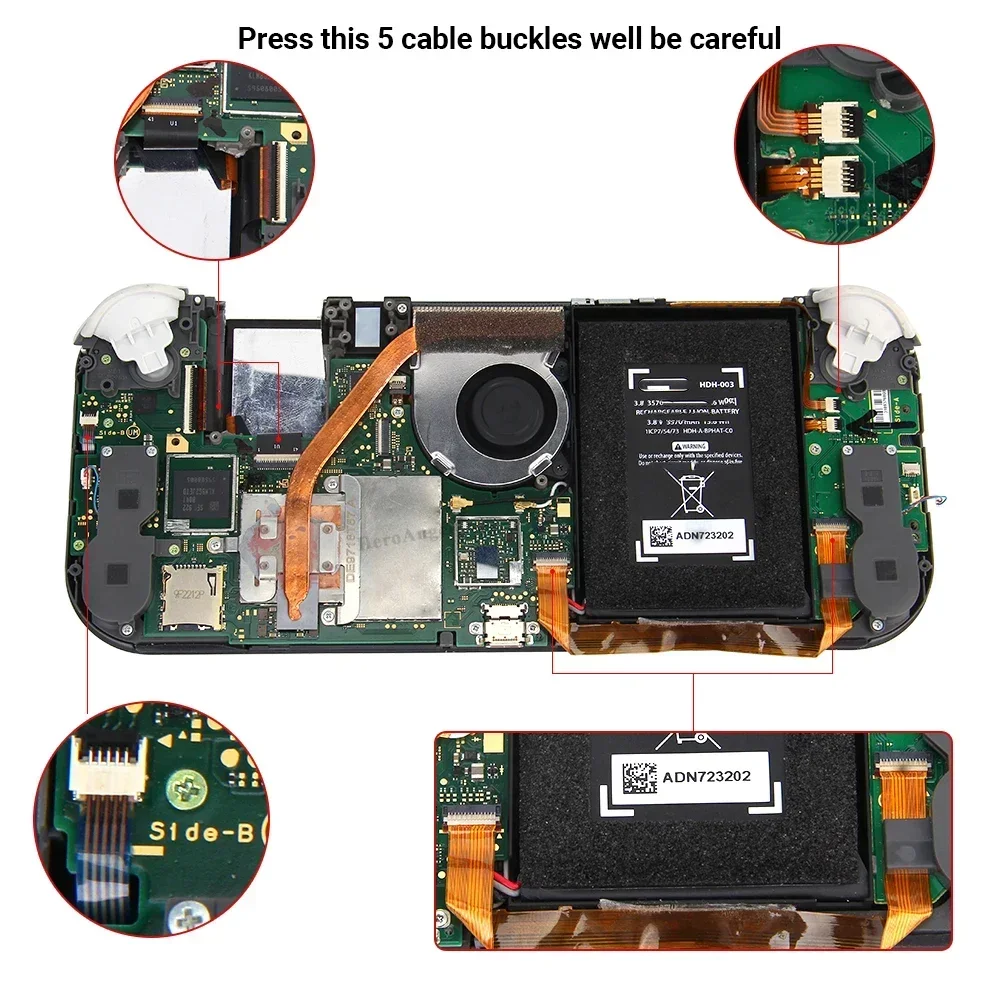 1 قطعة استبدال شاشة كاملة المجهزة ل NS التبديل لاي...