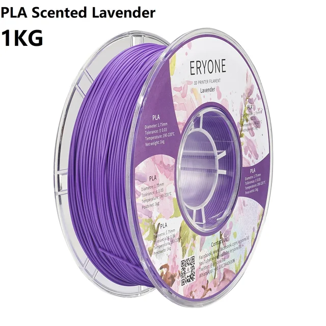 ERYONE Clearance Promotion TPU PLA PLA+ Silk Rainbow Ultra Silk 3D Printing Filament 1KG/0.5KG For FDM 3D Printer Fast Shipping Scented Lavender