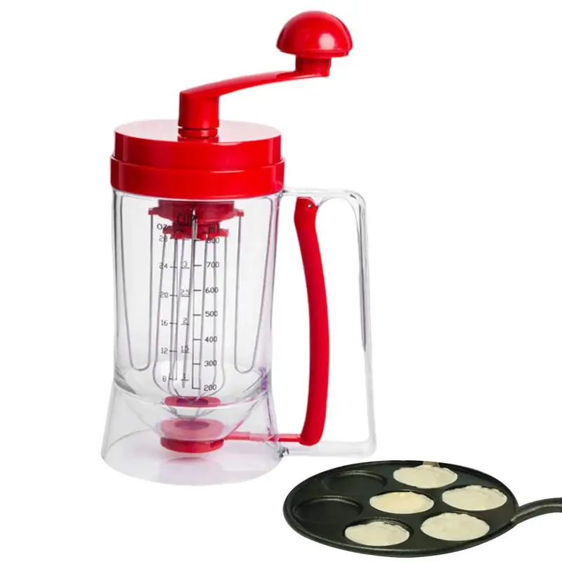 Batter Separator Pancake Mix Batter Dispenser With Stirring Function Separator Dispenser for Pancake Handheld DIY Baking