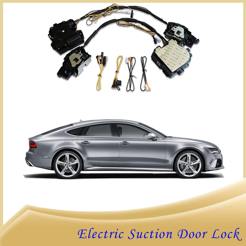 

Car Soft Close Door Latch Pass Lock Actuator Electric Absorption Suction Silence Closer For Audi RS7 2015~2023