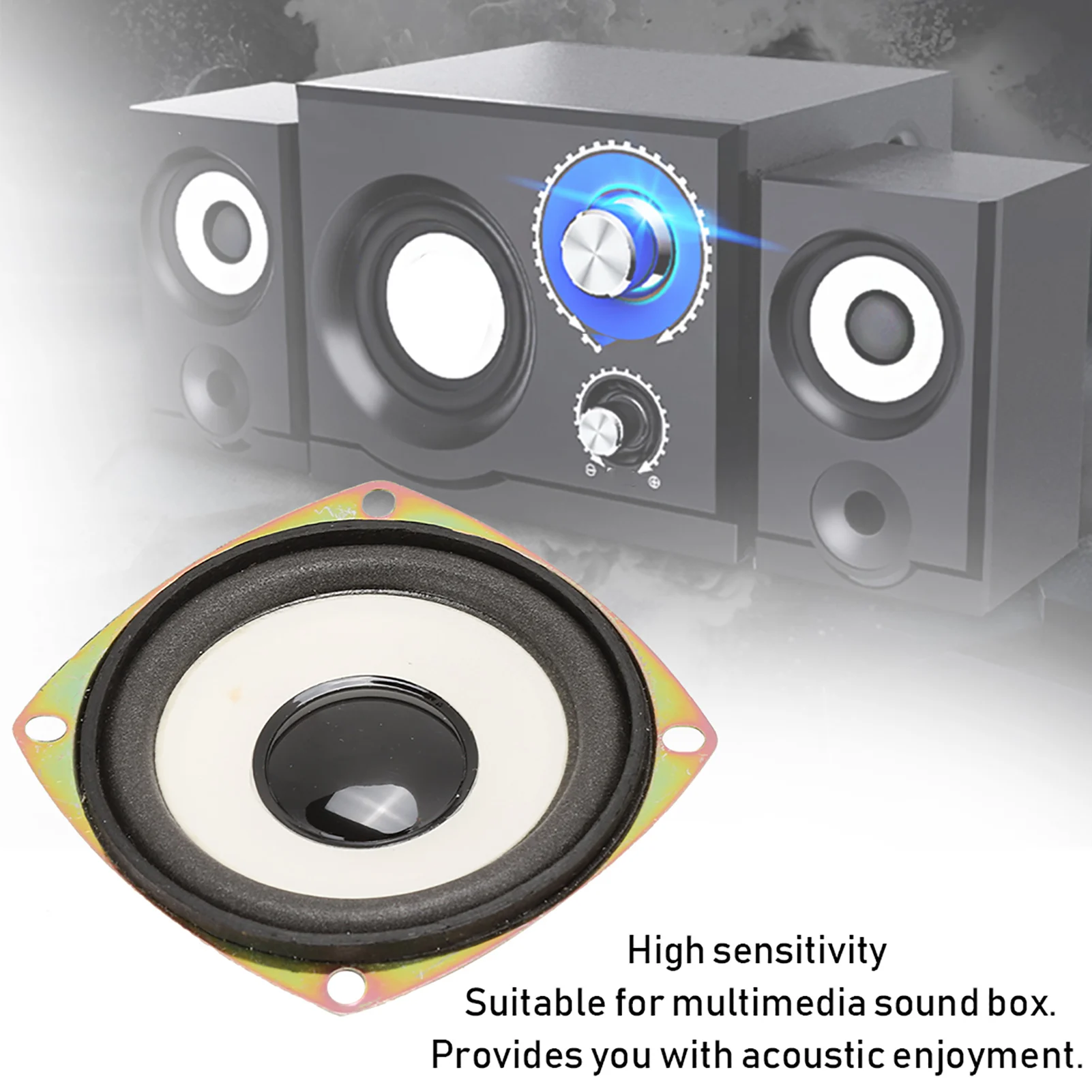 3‑Inch Mini Full Frequency Audio Speaker Loudspeaker 4ohm 5W for Multimedia Sound Box High Sensitivity Multimedia Speaker