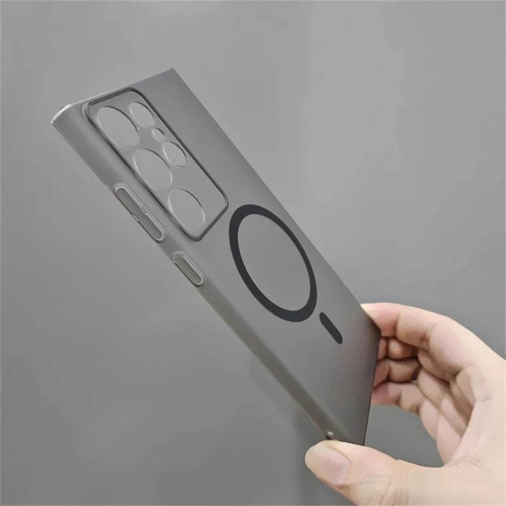 Ultra Thin Matte Translucent Magnetic Wireless Charging Case - 1.0 MM