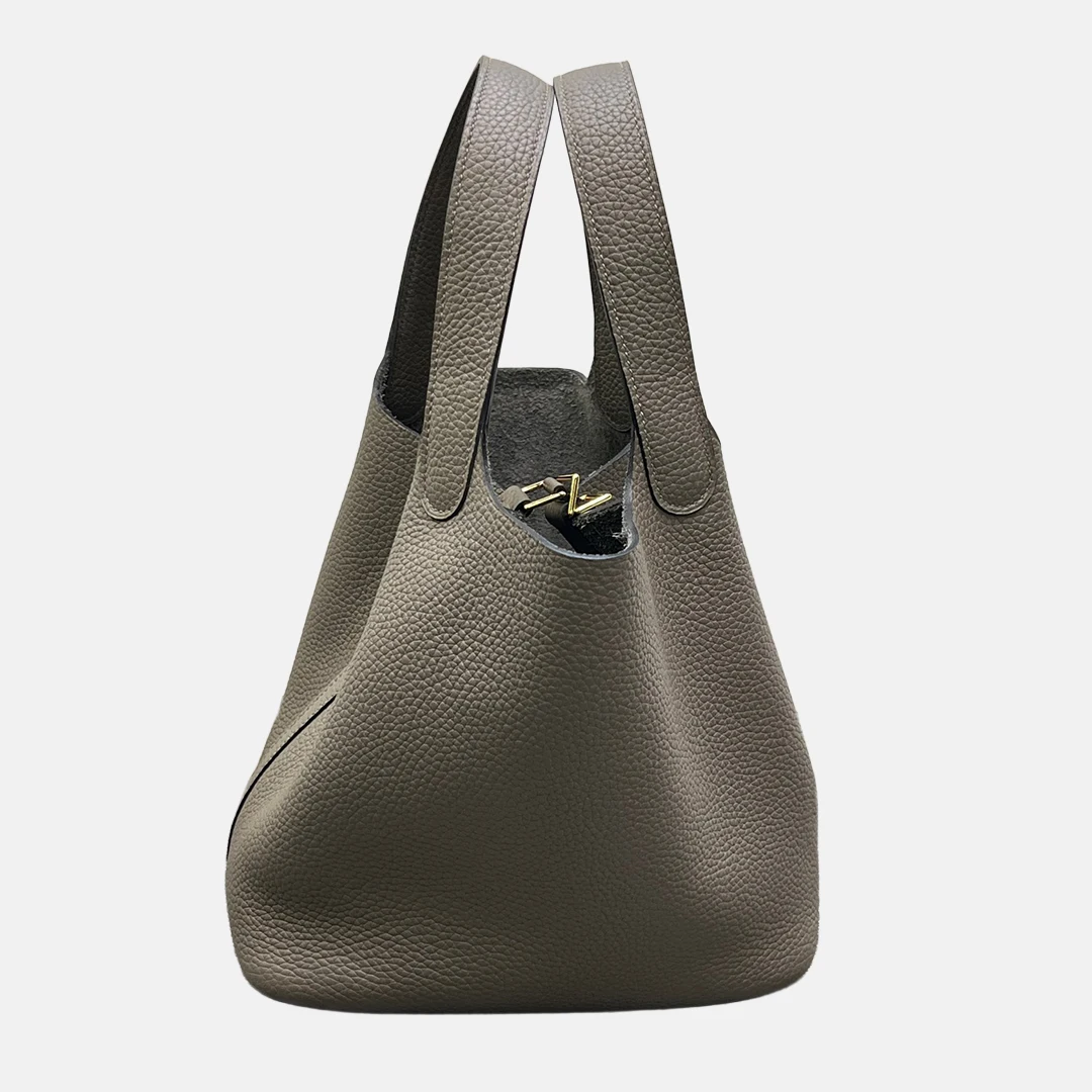 Mendy High Quality Woman Bags 18 & 22 Buckets Shoulder Guangzhou High End Bag Luxury Bags Designers Tote Handbag TC Cow Leather 6