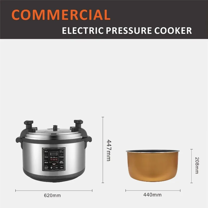 35L Extra Large Capacity 3600W Commercial Electric Pressure Cooker Multifunctional Cooker