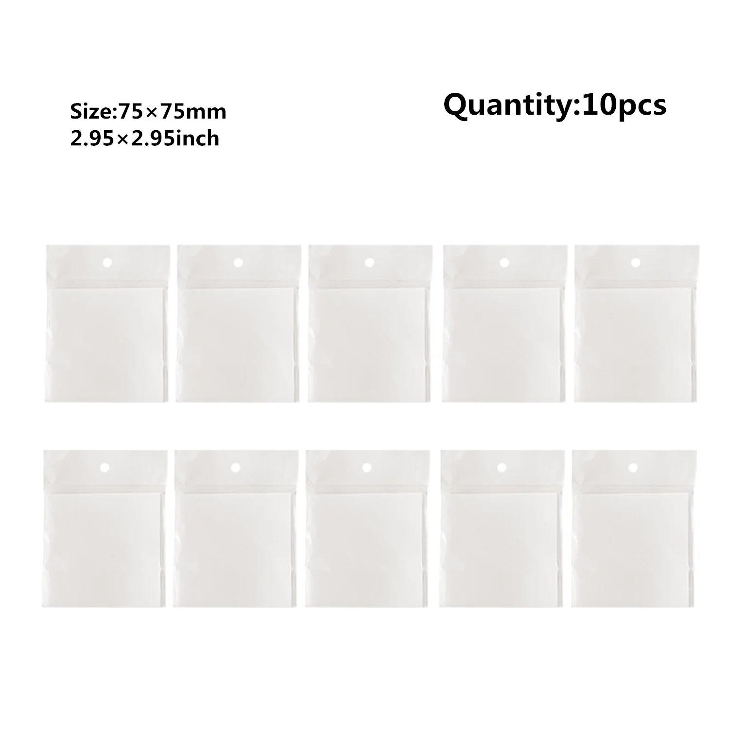 Transparent Waterproof Self-Adhesive Sticky Note Pads - 50 Sheets, Ideal