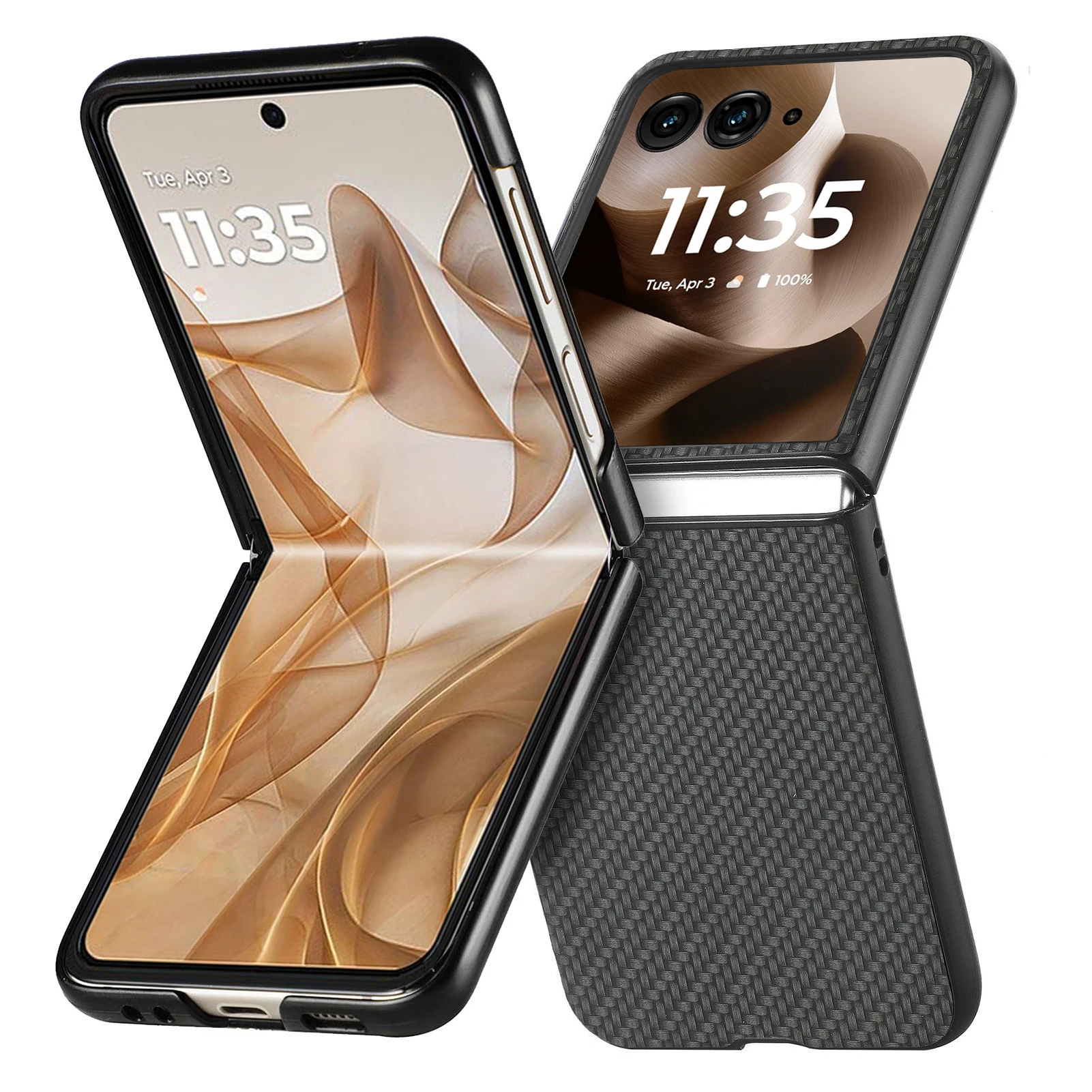 Slim Carbon Fiber Texture Protective Phone Case Cover