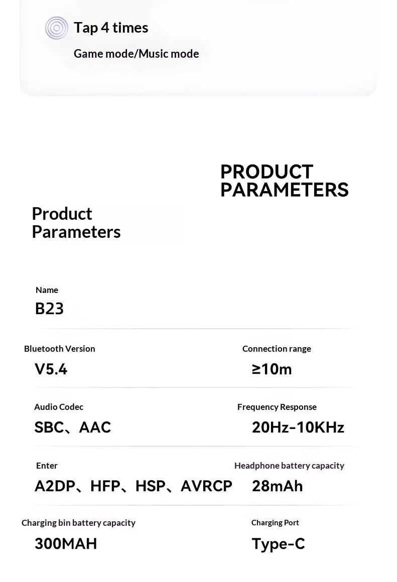 Écouteurs bluetooth sans fil avec affichage batterie et micro_voghion.com