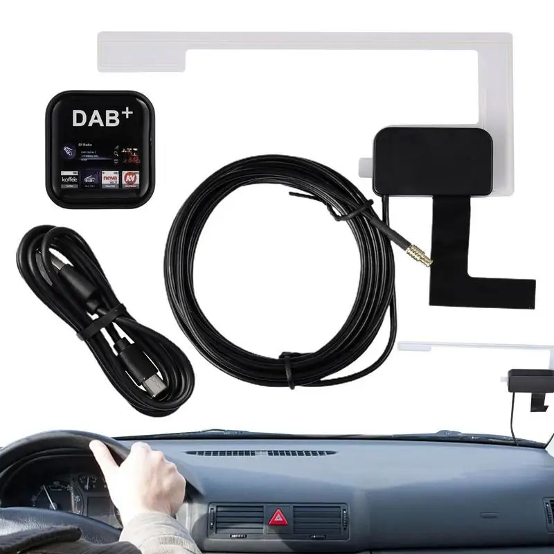 Auto Accessories Universal DAB + Antenna With USB Adapter A ndroid Version 4.1-11.0 Car Radio GPS Stereo Receiver Player - Image 2